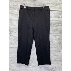 LOFT Black Ankle Cropped Pants